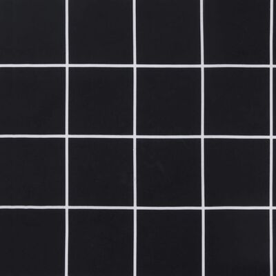 vidaXL Dynor till pallsoffa 2 st svart rutmönster Oxford-tyg