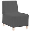 vidaXL Modulsofa utan armstöd 2 pcs Mörkgrå 55 x 74 x 82 cm
