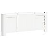 vidaXL Elementskydd MDF vit 205 cm
