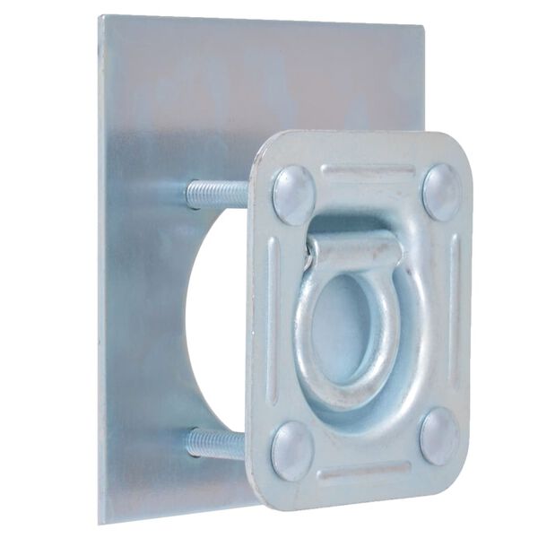 vidaXL Surrnings&ouml;glor f&ouml;r sl&auml;pvagn 6 st galvaniserat st&aring;l 2000 kg