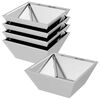 vidaXL Tr&auml;dg&aring;rdsplanterare 5 st Silver 40 x 40 x 15 cm