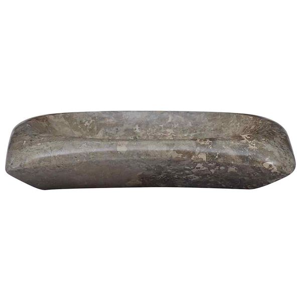 vidaXL Handfat grå 50x35x10 cm marmor