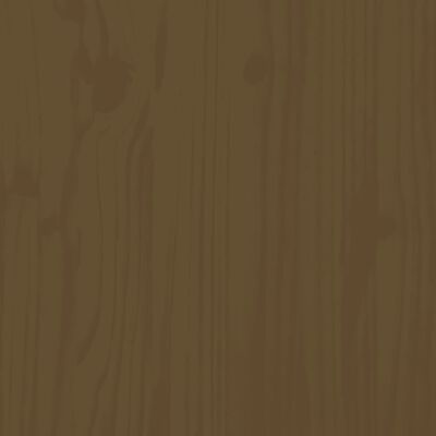vidaXL Skrivbord honungsbrun 110x50x75 cm massiv furu