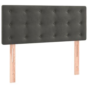 vidaXL S&auml;nggavel m&ouml;rkgr&aring; 100x5x78/88 cm sammet