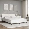 vidaXL Bed Frame "Dover" White 160x200 cm Faux Leather