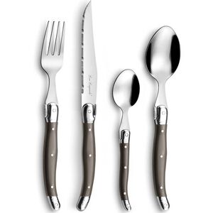 Lou Laguiole Bestick 24 delar Tradition peppar