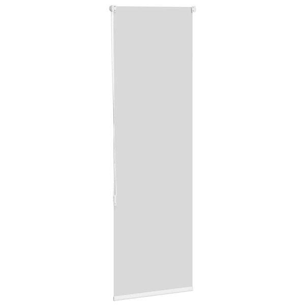 vidaXL Rullgardin m&ouml;rkl&auml;ggning vit 50x130 cm tyg bredd 45,7 cm