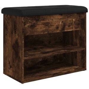 vidaXL Skob&auml;nk r&ouml;kf&auml;rgad ek 62x32x50 cm konstruerat tr&auml;