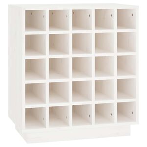 vidaXL Vinsk&aring;p vit 55,5x34x61 cm massiv furu