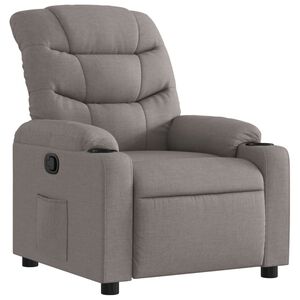 vidaXL Reclinerf&aring;t&ouml;lj taupe tyg