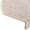 vidaXL Trappmattor 15 st 65x24x4 cm Taupe halvrunda stora