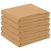 vidaXL Bordduk 5 st Rektangul&auml;r Beige 140 x 140 cm Polyester