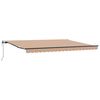 vidaXL Utdragbar markis Flerf&auml;rgsdesign 450 &times; 350 cm Duk och Aluminium