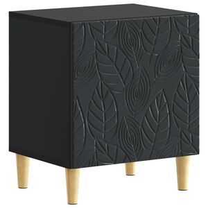 vidaXL S&auml;ngbord Svart 43 x 34,5 x 50 cm Konstruerat tr&auml;