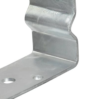 vidaXL Jordankare 6 st silver 10x6x15 cm galvaniserat stål