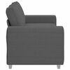vidaXL Loveseat soffa m&ouml;rkgr&aring; 140 cm manchestertyg