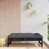 vidaXL Fotpall f&ouml;r tr&auml;dg&aring;rden svart 120x80 cm massiv furu