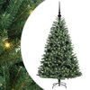 vidaXL Plast Hingad Julgran Gr&ouml;n 120 cm PVC och metall