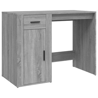 vidaXL Skrivbord grå sonoma 100x49x75 cm konstruerat trä