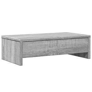 vidaXL Sk&auml;rmst&auml;ll med l&aring;dor gr&aring; sonoma 50x27x15 cm konstruerat tr&auml;