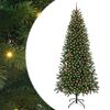 vidaXL Konstgjord julgran med 300 LED-lampor Gr&ouml;n 240 cm PE och PVC