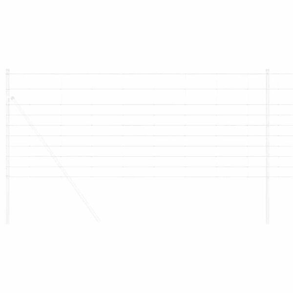 vidaXL Stängsel för åker / äng Silver 25 x 1 m Galvaniserat stål