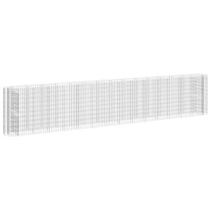 vidaXL Planteringsgabion galvaniserat j&auml;rn 540x50x100 cm