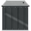 vidaXL Trädgårdsförvaringslåda Svart 101 x 56,5 x 50 cm Stål