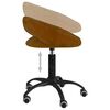 vidaXL Kontorsstol snurrbar brun sammet