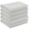 vidaXL Bordduk 5 st Oval Vit 160 x 220 cm