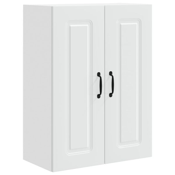 vidaXL K&ouml;kssk&aring;p med lagring Kalmar Vit 60 x 31 x 80 cm Konstruerat tr&auml;