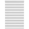 vidaXL Rullgardin zebra ljusgr&aring; 110x100 cm tyg bredd 105,9cm polyester