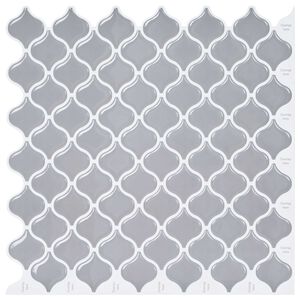 vidaXL Lanturn Platta 10 st Gr&aring; 27 x 27 cm Polyuretan och PET