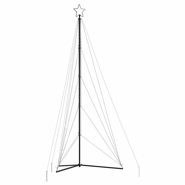 vidaXL LED julgran 615 LEDs blå 404,5 cm