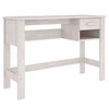 vidaXL Skrivbord HAMAR vit 110x40x75 cm massiv furu