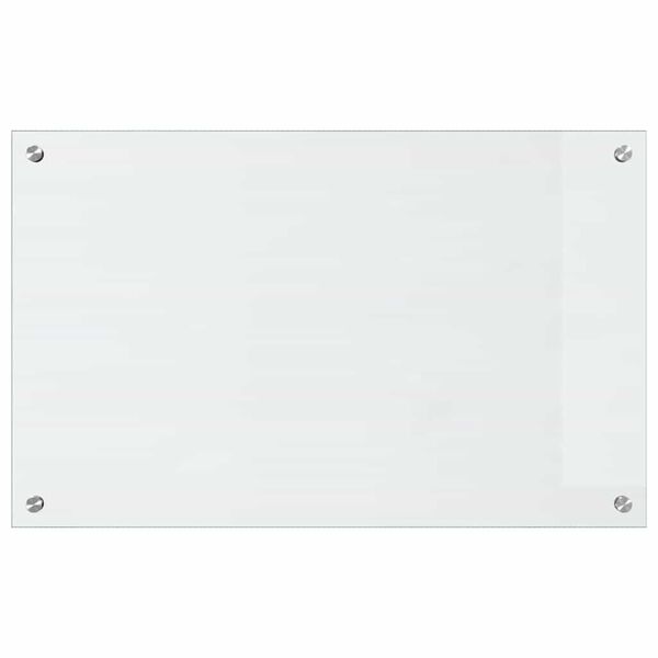 vidaXL Köksplånbak Transparent 80 x 50 cm härdat glas