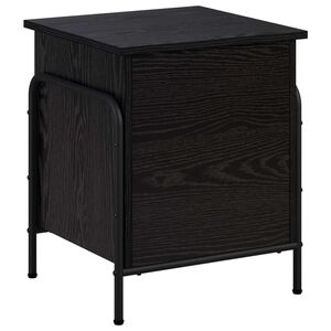 vidaXL F&ouml;rvaringsl&aring;da Svart ek 80 x 40 x 49,5 cm Konstruerat tr&auml;
