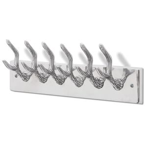 vidaXL Kl&auml;dkrokar av aluminium Hatt/slips Silver