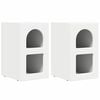 vidaXL S&auml;ngbord ELST 2 st Vit 29,5 x 33,5 x 50 cm Konstruerat tr&auml;
