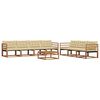 vidaXL Utomhussoffset med kudde 8 pcs Naturlig och Beige