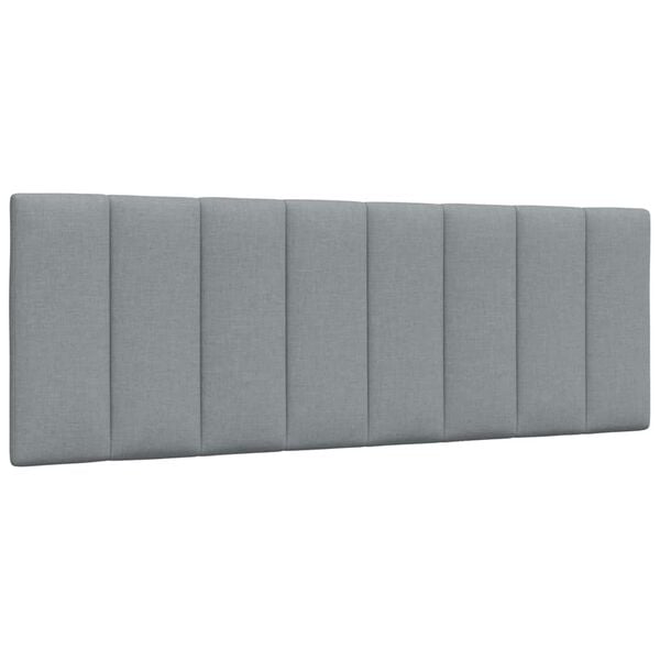 vidaXL Headboard Cushion "Hanko" Light Grey 120 cm Fabric