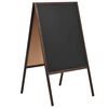 vidaXL Griffeltavla dubbelsidig cedartr&auml; frist&aring;ende 60x80 cm