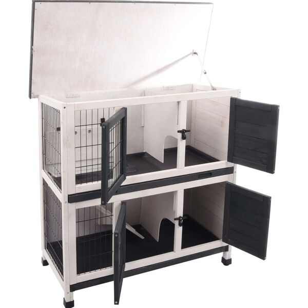 FLAMINGO Kaninbur Combi rustik 100x50x102cm