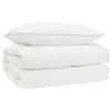 vidaXL 90% G&aring;sdun T&auml;cke Set FULDA 2 st 140 x 200 cm Alla &aring;rstider Vit