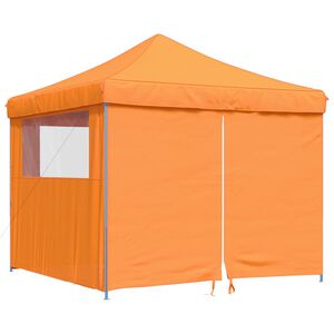 vidaXL Pop-Up hopf&auml;llbart partyt&auml;lt med 4 sidov&auml;ggar ORANGE