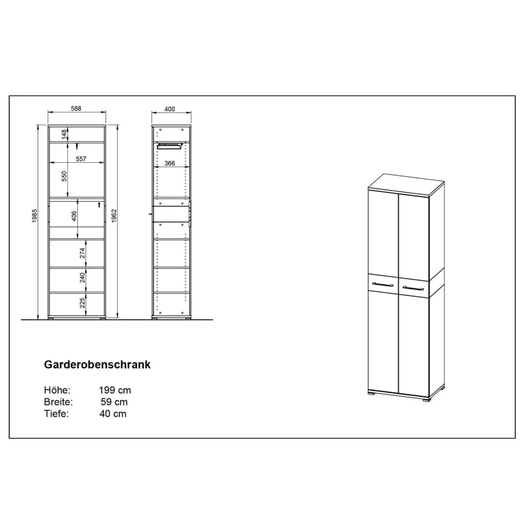 Banc à chaussures design en MDF et verre gris 12 paires 2 étagères