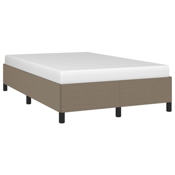 vidaXL s&auml;ngram utan madrass taupe 120x190 cm tyg