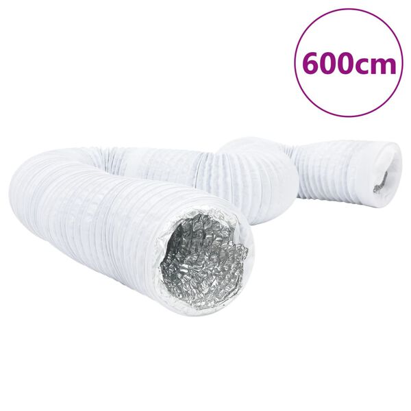 vidaXL Ventilationskanal aluminium och PVC 6 m &Oslash;12,5 cm