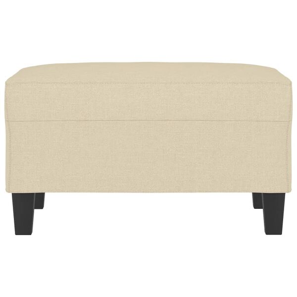 vidaXL Fotpall gräddvit 70x55x41 cm tyg