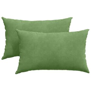 vidaXL Sofakuddar 2 st Ljusgr&ouml;n 50 x 30 cm Kordread tyg